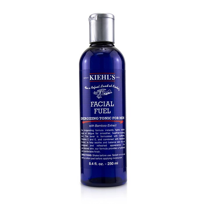 Тоник для лица Kiehl's Facial Fuel с кофеином и экстрактом бамбука 250 мл, освежающий и revitalизирующий