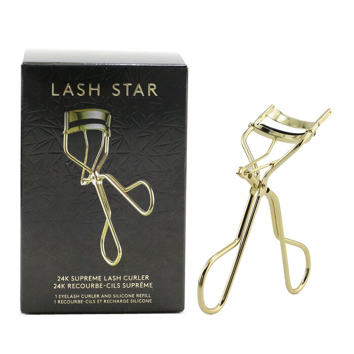 Завиватель для ресниц Lash Star с 24-каратным золотом и запасной подушкой