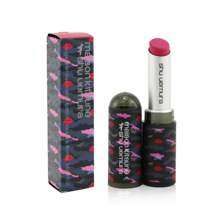 Помада Shu Uemura Rouge Unlimited Supreme Matte с керамидом для губ, матовое покрытие, 3.4 г