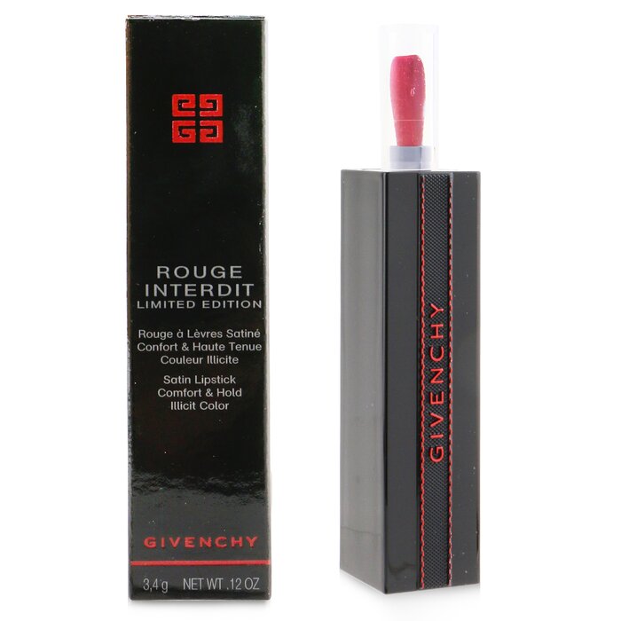 Помада Givenchy Rouge Interdit Satin #27 Bold Red для губ с увлажнением, 3.4 г