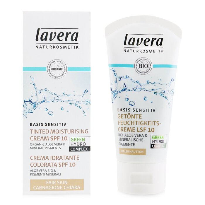 Тонирующий увлажняющий крем Lavera с SPF 10 для лица, 50 мл
