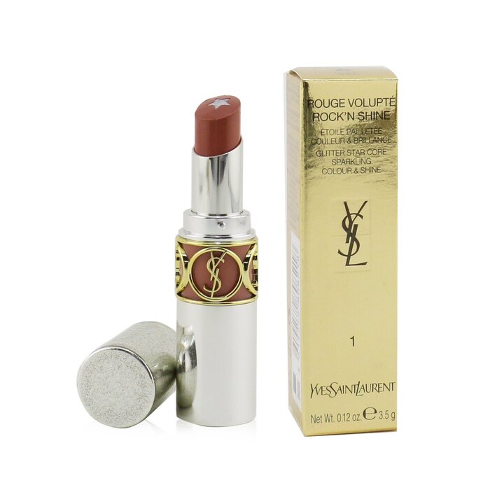 Увлажняющая помада для губ Yves Saint Laurent Rouge Volupté Rock'N Shine с маслом ши, 3.5 г