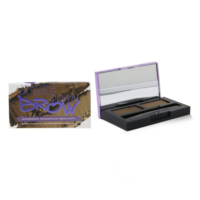 Urban Decay набор для бровей Double Down Brow с кремом и порошком, 2x1.8 г