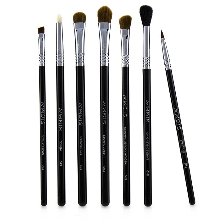 Набор кистей для глаз Sigma Beauty (7 шт) – для идеального макияжа с антимикробными волокнами