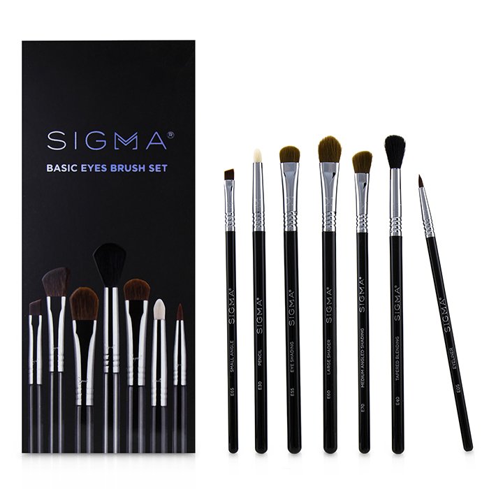 Набор кистей для глаз Sigma Beauty (7 шт) – для идеального макияжа с антимикробными волокнами