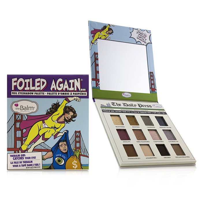 Палитра теней для век TheBalm Foiled Again, 12 оттенков, 9.6 г