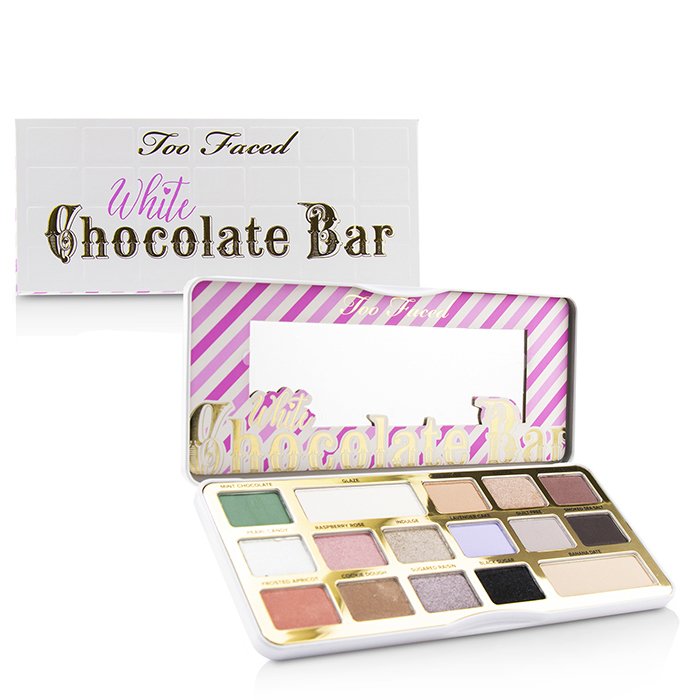 Палитра теней для век Too Faced White Chocolate Bar, 17.7 г – 14 оттенков с бархатистой текстурой для любого макияжа