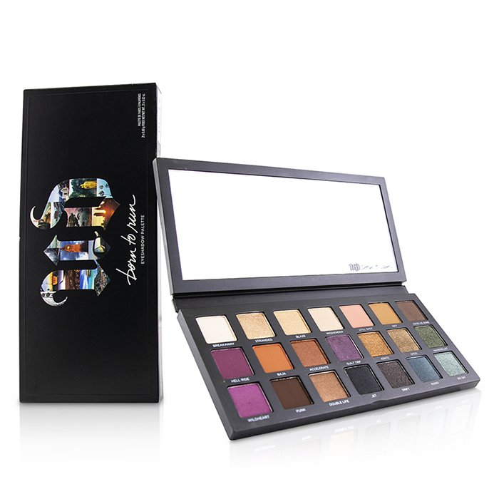 Палитра теней для век Urban Decay Born to Run, 21 оттенок, универсальные текстуры для макияжа