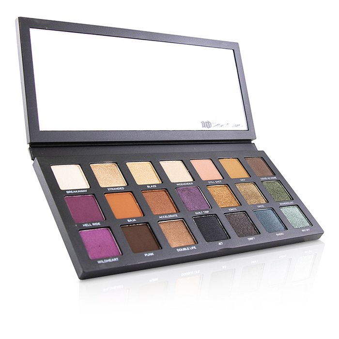Палитра теней для век Urban Decay Born to Run, 21 оттенок, универсальные текстуры для макияжа
