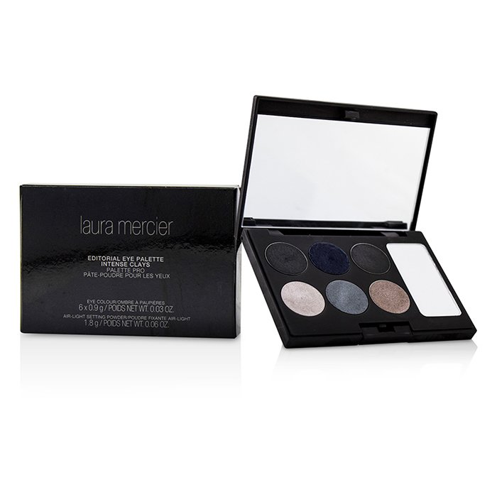 Палитра теней для век Laura Mercier с металлическими и матовыми текстурами, 6 оттенков