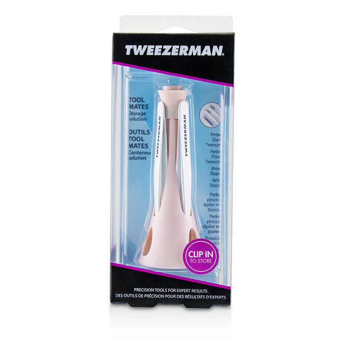 Набор инструментов для бровей Tweezerman Toolmates, 4 предмета из нержавеющей стали