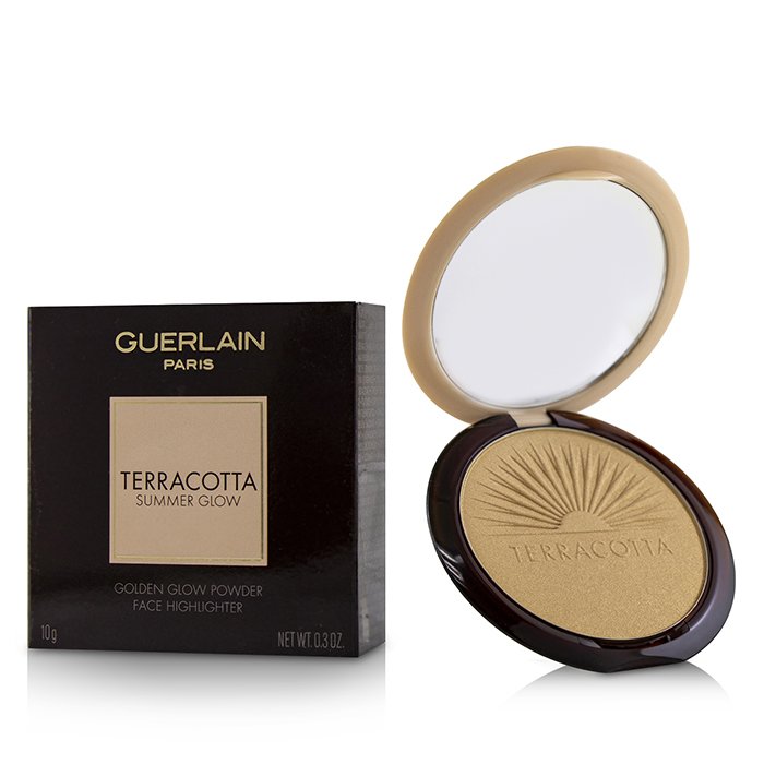 пудра-хайлайтер Guerlain Terracotta Summer Glow с жемчужной пудрой для лица, 10 г