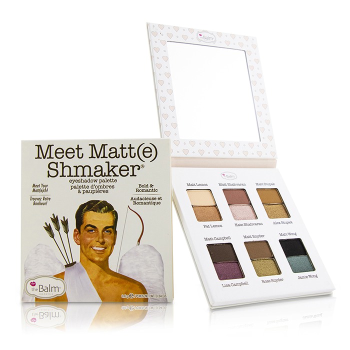 Палитра матовых теней для век TheBalm Meet Matt(e) Shmaker, 9,6 г