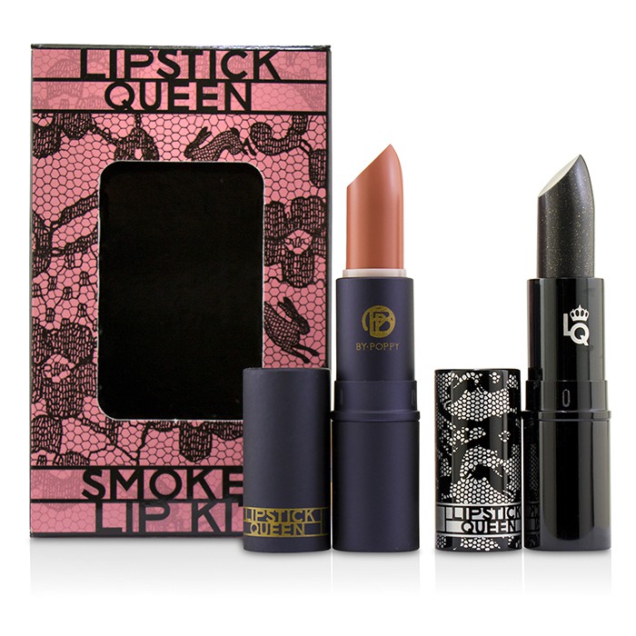 Набор для губ Lipstick Queen с карандашом и помадой, черный и мау, 2x3.5 г