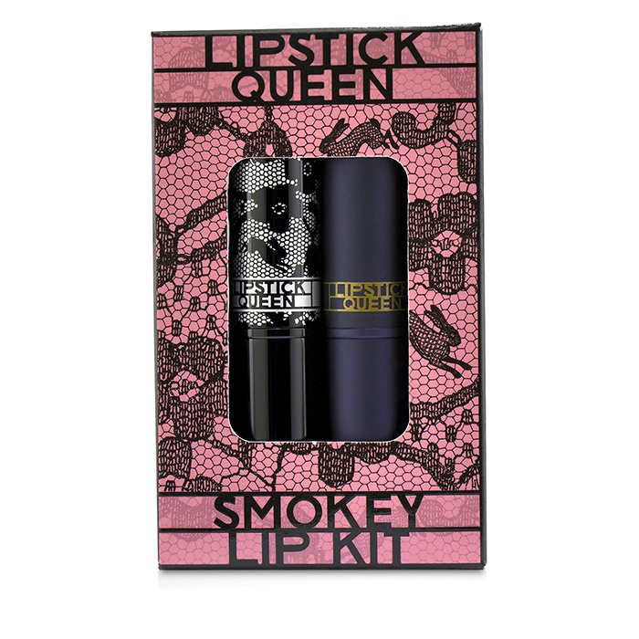 Набор для губ Lipstick Queen с карандашом и помадой, черный и мау, 2x3.5 г