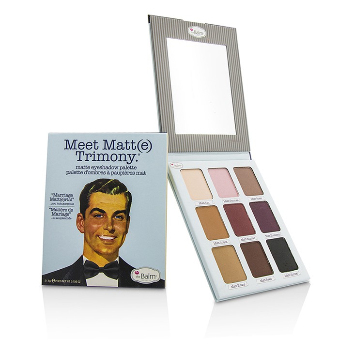 Палитра матовых теней для век TheBalm Meet Matt(e) Trimony, 21.6 г, 9 оттенков