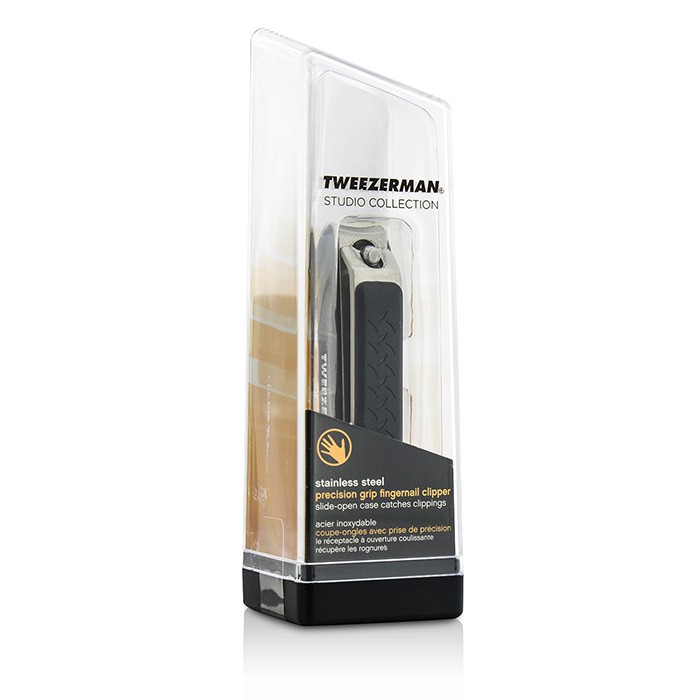 Щипчики для ногтей Tweezerman Precision Grip с контейнером для обрезков