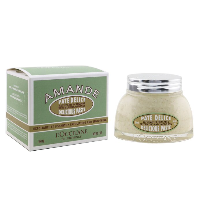 Паста для тела L'Occitane с миндальными орехами для эксфолиации и выравнивания, 200 мл