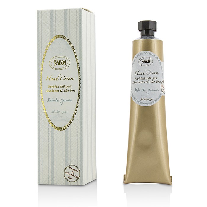 Крем для рук Sabon с маслом ши и алоэ вера, 50 мл, аромат жасмина