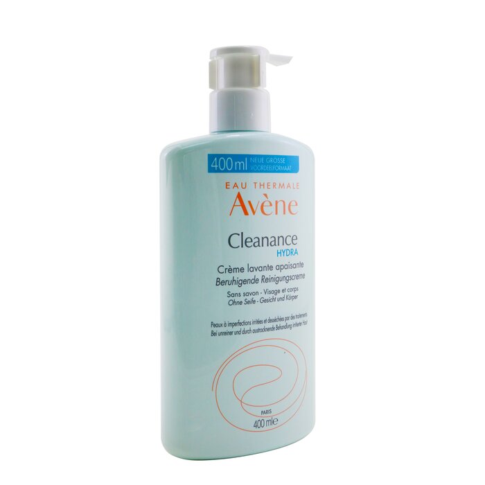 Очищающий крем для лица Avene Cleanance HYDRA, 400 мл, с термальной водой и увлажняющими компонентами