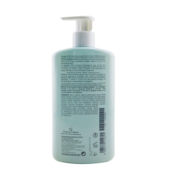 Очищающий крем для лица Avene Cleanance HYDRA, 400 мл, с термальной водой и увлажняющими компонентами
