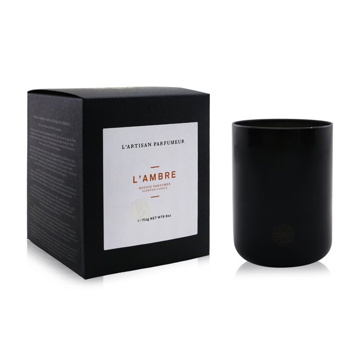 Ароматическая свеча L'Ambre с парафином 250 г для создания уютной атмосферы и расслабления