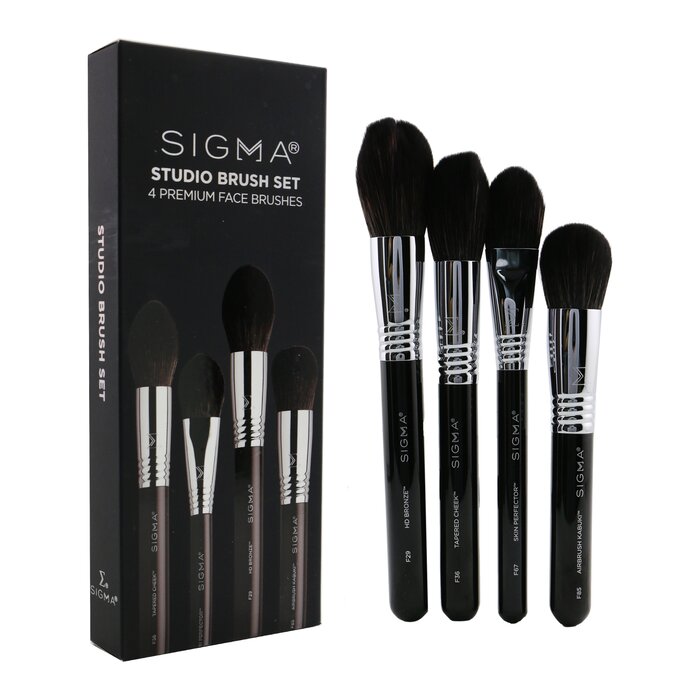 Набор кистей для макияжа Sigma Beauty (4 шт) – профессиональный подход в вашем косметичке