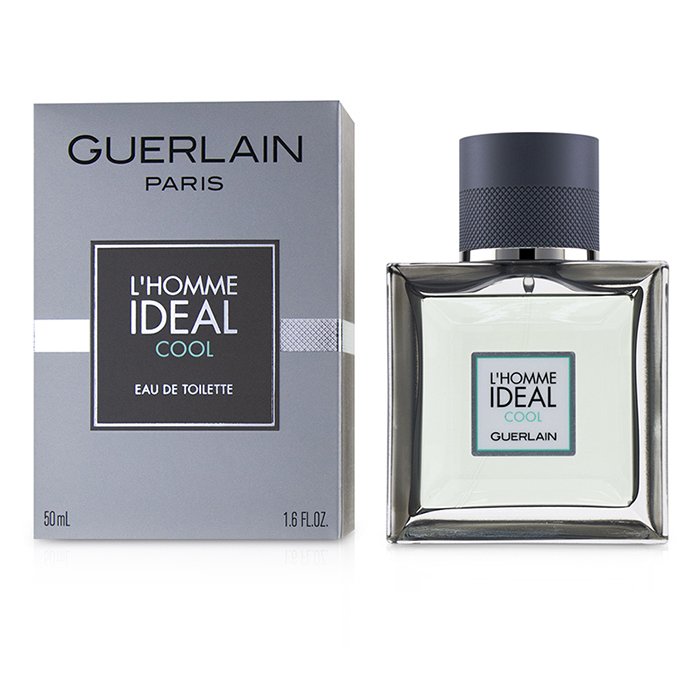 Guerlain L'Homme Ideal Cool парфюмерная вода, 100 мл — свежий мужской аромат с нотами бергамота, мяты и сладкого миндаля