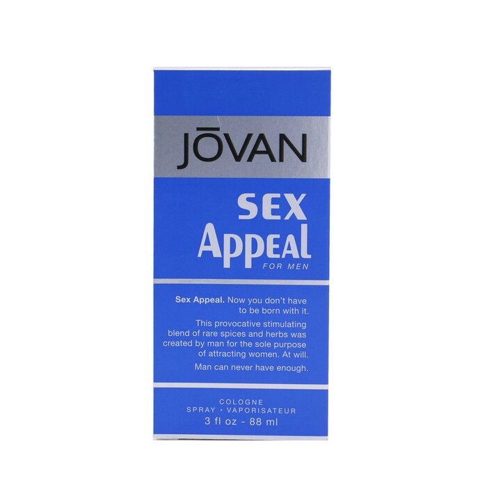 Парфюм Jovan Sex Appeal для мужчин, 88 мл — свежий аромат с корицей и сандаловым деревом