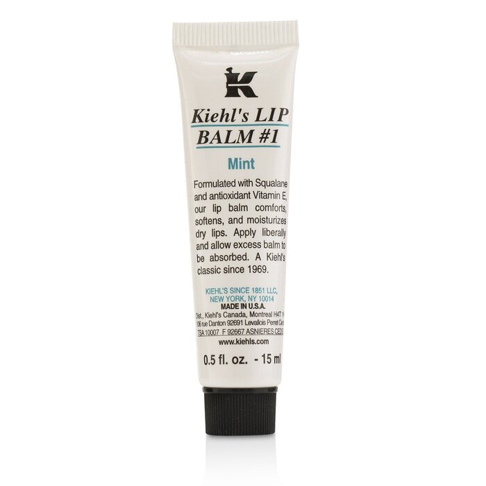 Бальзам для губ с мятой Kiehl's, 15 мл — увлажнение и защита от солнца SPF 4