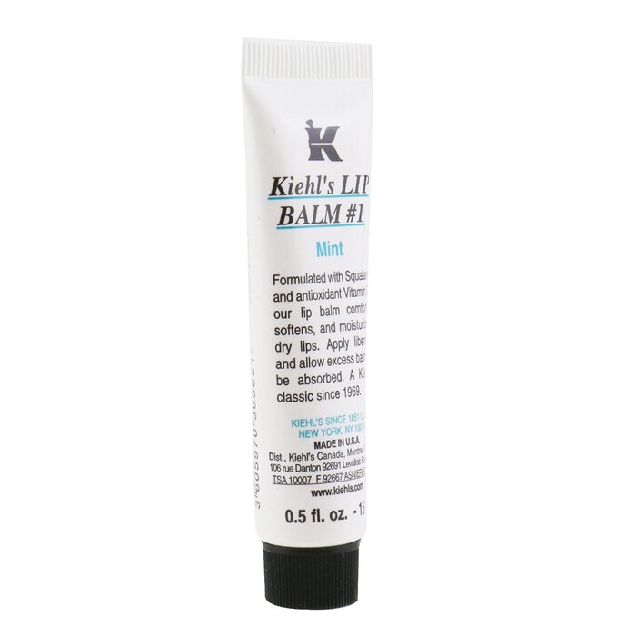 Бальзам для губ с мятой Kiehl's, 15 мл — увлажнение и защита от солнца SPF 4
