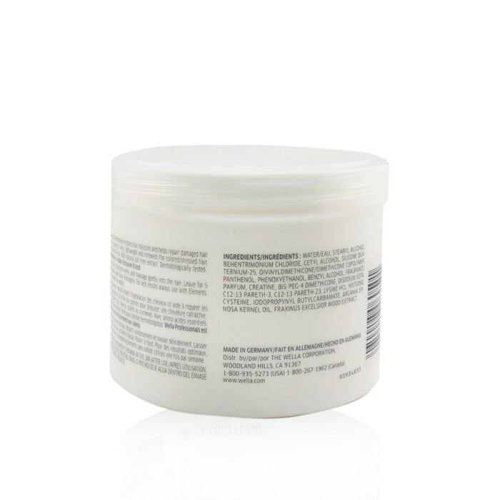 Восстанавливающая маска для волос Wella Elements с экстрактом ясени, 500 мл