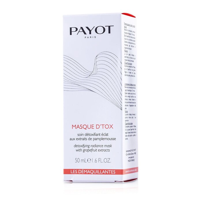 Маска для лица Payot с каолином и экстрактом грейпфрута, детоксикация и сияние, 50 мл