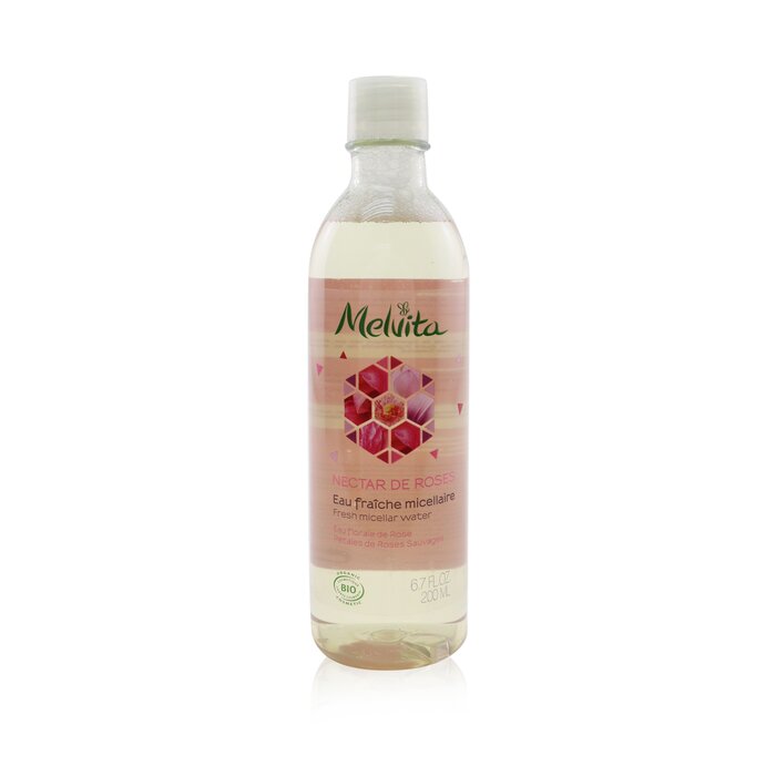 Очищающая мицеллярная вода с экстрактом диких роз для лица Melvita, 200 мл