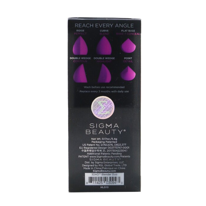 Комплект спонжей для макияжа Sigma Beauty 3DHD Blender Duo, 2 шт.