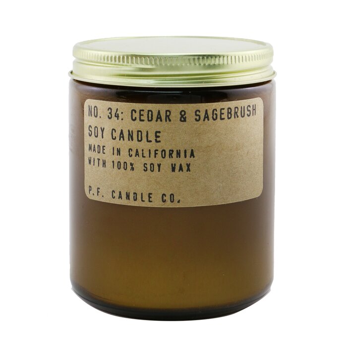 Свеча P.F. Candle Co. с ароматом кедра и шалфея, 204 г