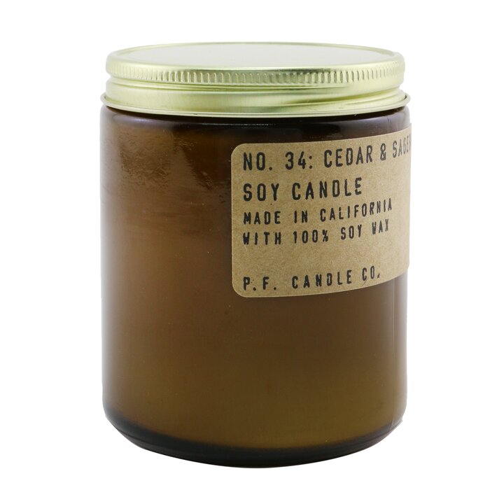 Свеча P.F. Candle Co. с ароматом кедра и шалфея, 204 г