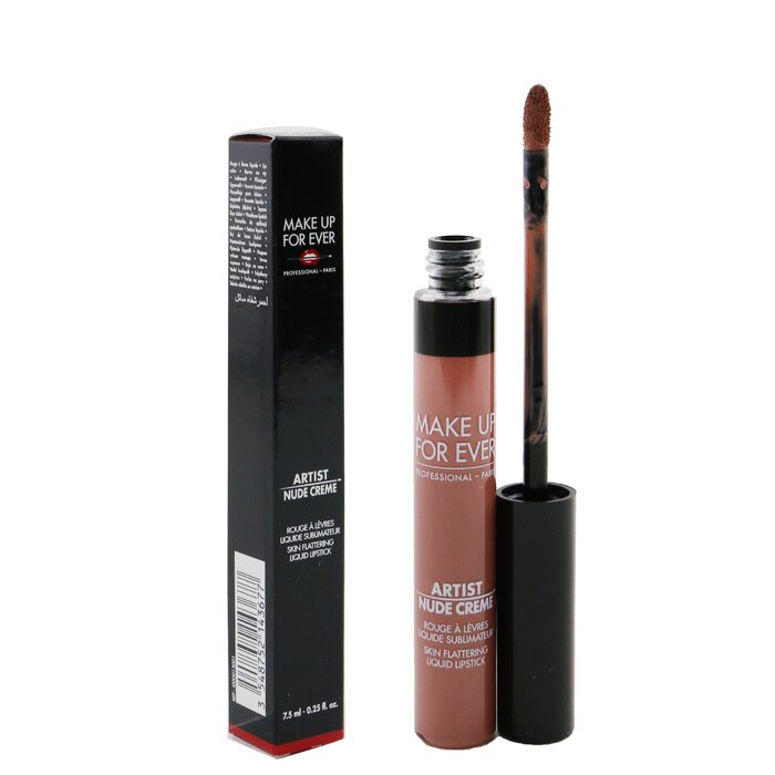 Кремовая жидкая помада Make Up For Ever Artist Nude, 7,5 мл — яркий блеск и долговременное покрытие для губ