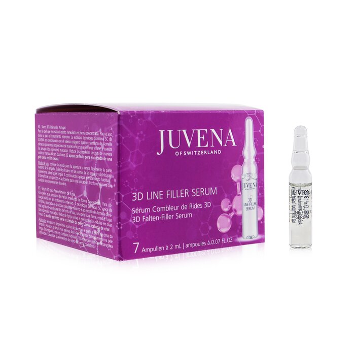 Сыворотка для лица Juvena 3D Line Filler с гиалуроновой кислотой, морским коллагеном и экстрактом акмеллы, 7x2 мл