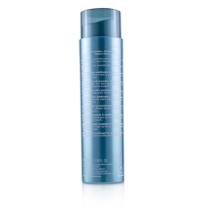 Гель для лица Biotherm Homme T-Pur с экстрактом водорослей и цинком 100 мл, матирующий и увлажняющий для жирной кожи