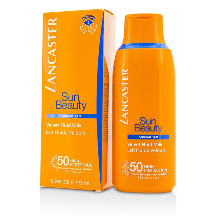Легкий солнцезащитный флюид для лица и тела Lancaster с SPF50, 175 мл