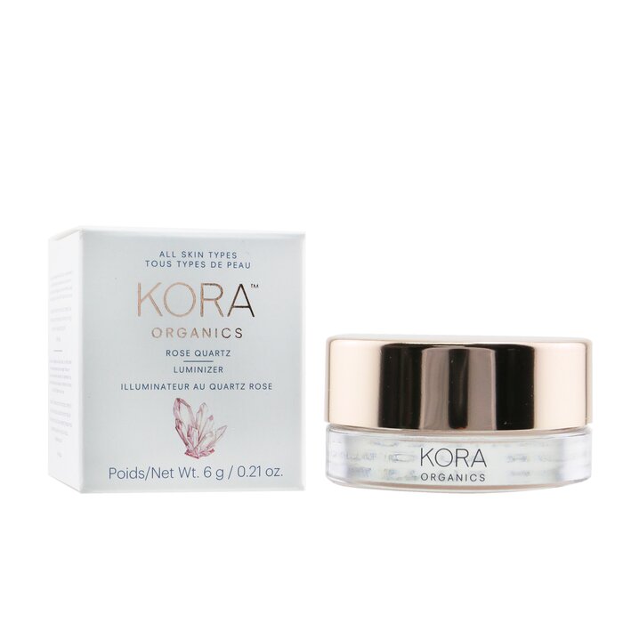 Хайлайтер с экстрактом нони и розовым кварцем для сияния лица, 6 г Kora Organics