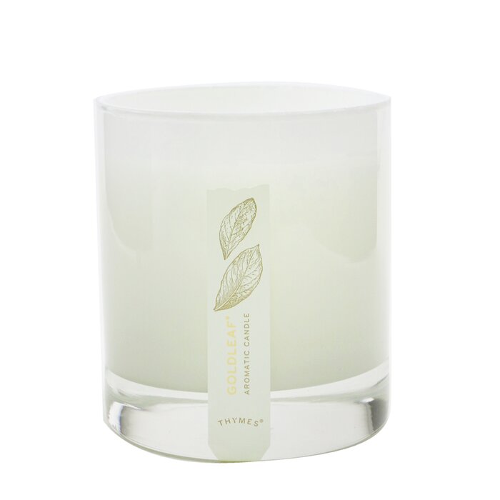 Ароматическая свеча Thymes Goldleaf, 212 г — уютный аромат для вашего дома, до 60 часов горения