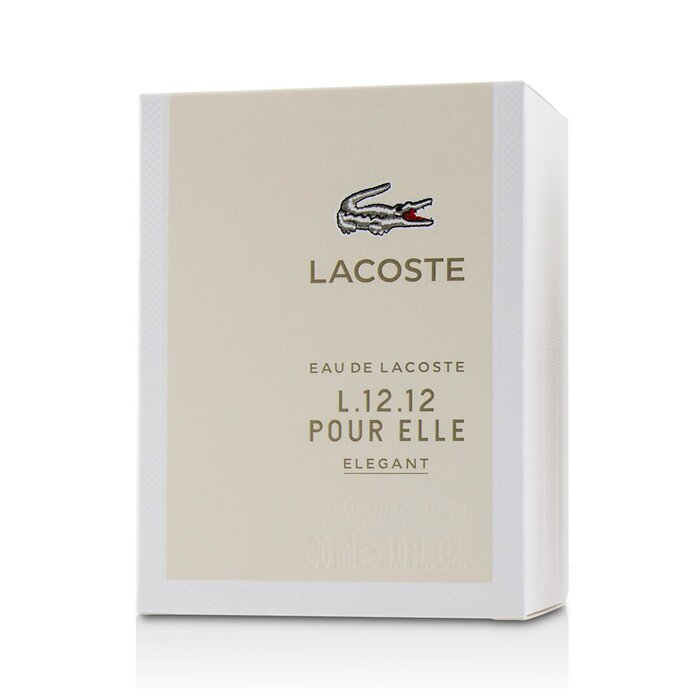 Lacoste L.12.12 Elegant туалетная вода для женщин с нотами цитрусов и ванили, 90 мл