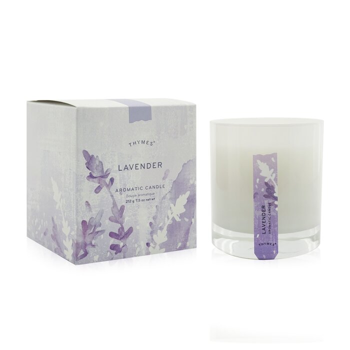 Ароматическая свеча Thymes с лавандой 212 г для создания атмосферы спокойствия и уюта