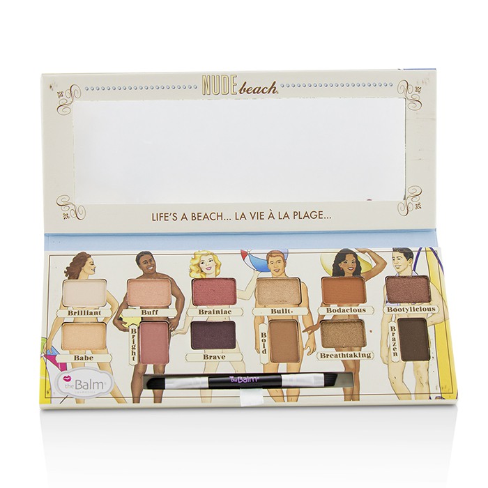 Палитра теней для век TheBalm Nude Beach, 12 оттенков, 9.6 г