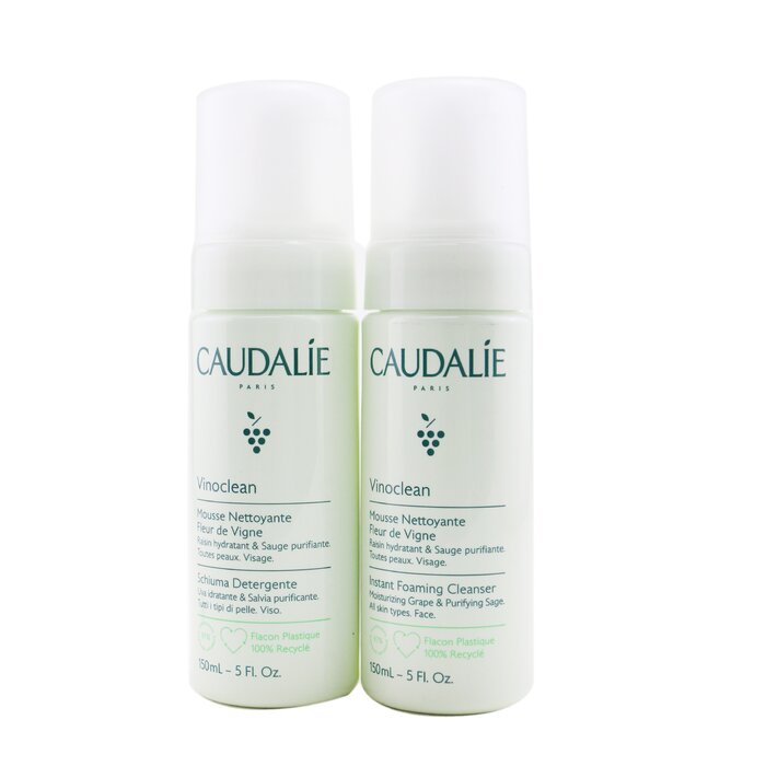 Очищающее средство для лица Caudalie Vinoclean с цветками винограда, 2x150 мл