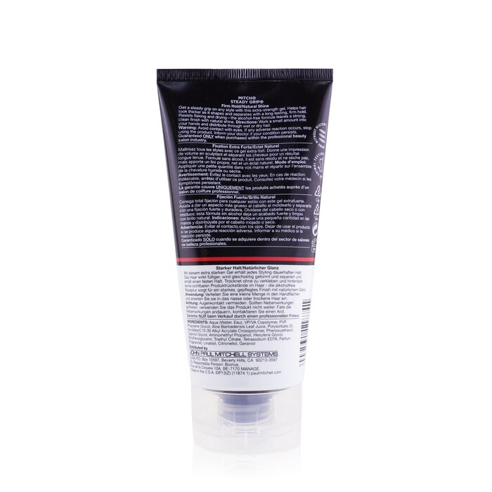 Гель для укладки Paul Mitchell Mitch Steady Grip 150 мл, надежная фиксация для всех типов волос, натуральный блеск
