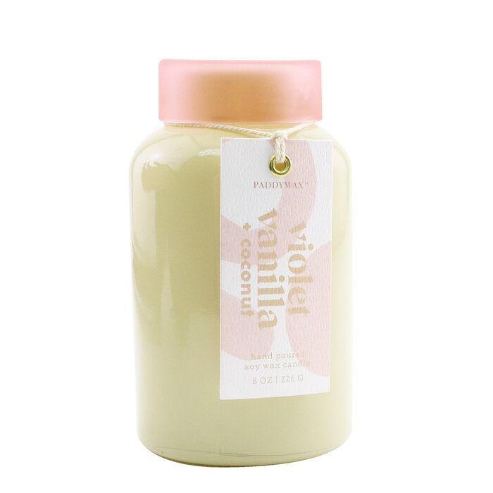 Ароматизированная свеча Paddywax с фиалкой, ванилью и кокосом, 226 г