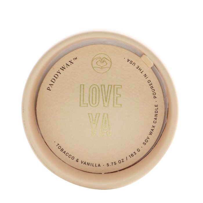 Ароматизированная свеча Paddywax "Love Ya" 163 г для создания уюта и гармонии